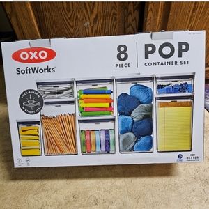 OXO SoftWorks 8-Piece POP Food Storage Container Set